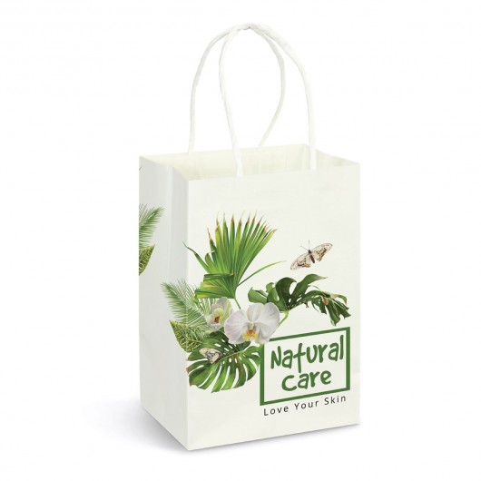Full Colour Small Paper Carry Bags printed